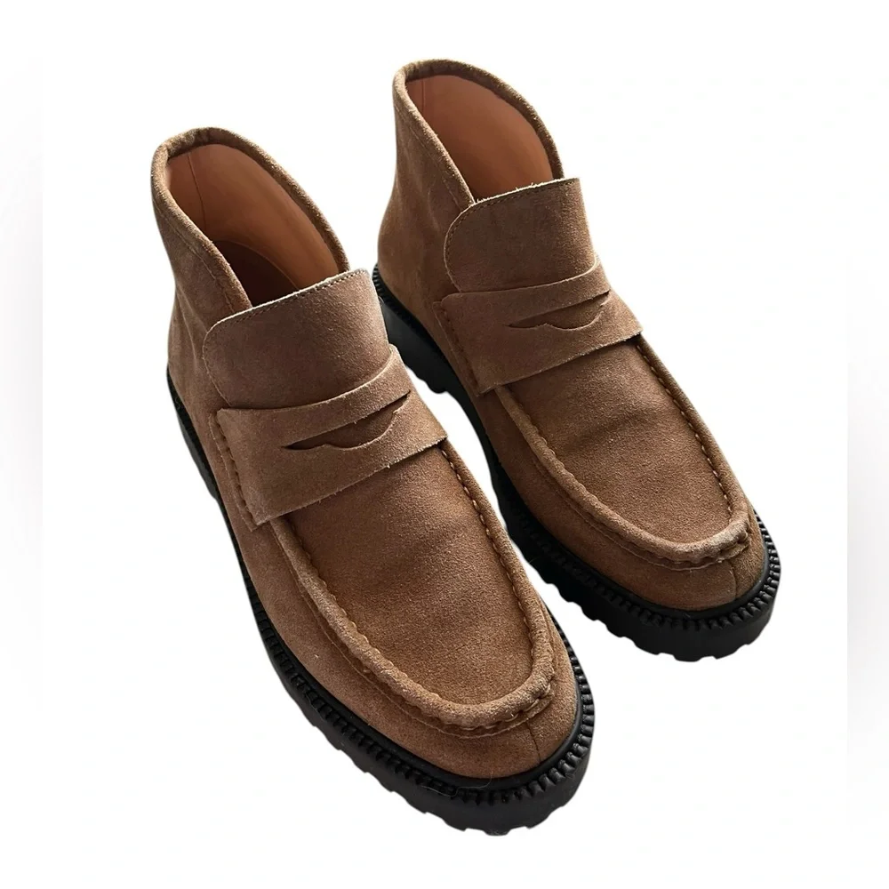 J. CREW Lug Sole Loafer‎ Boots